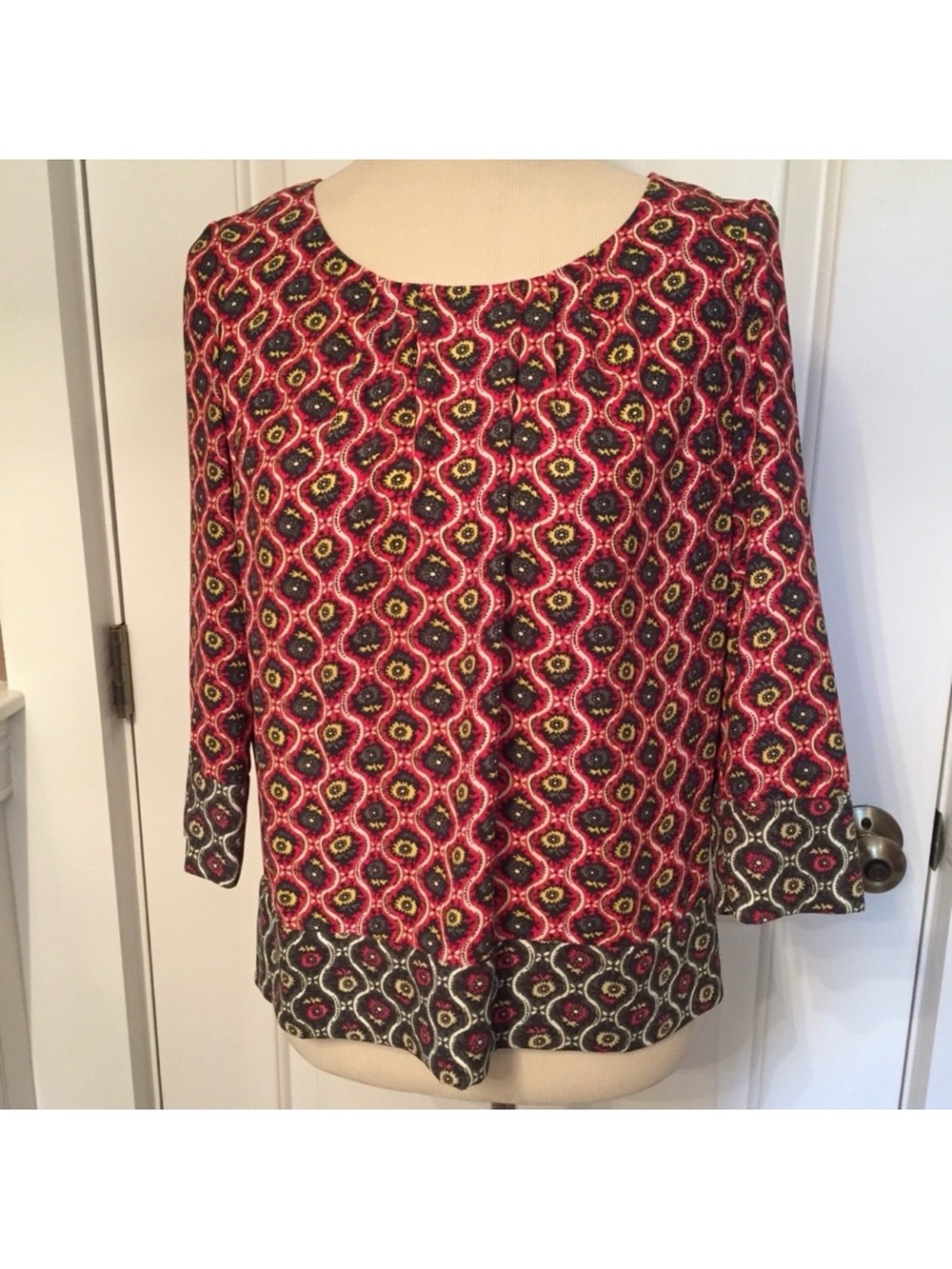 RACHEL RACHEL ROY TOP FLORAL TUNIC BLOUSE S